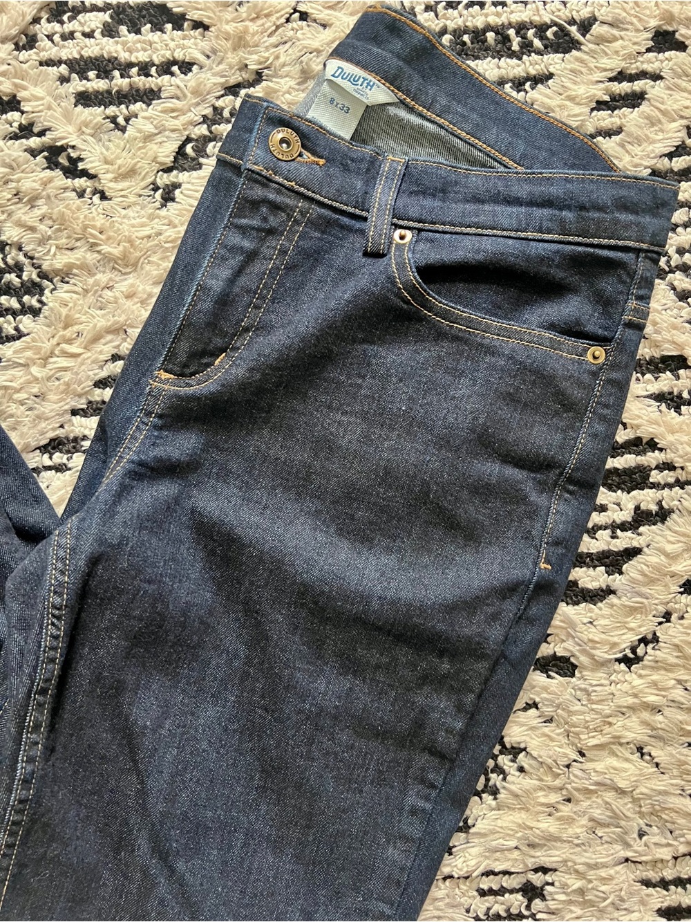Duluth Trading Co Dark Jeans for Women straight leg